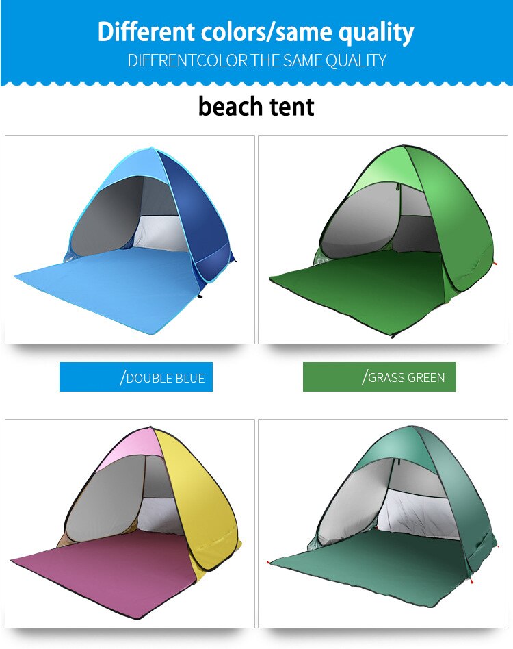 Cheap Goat Tents Beach Camping Tent Outdoor UV Protection Ultralight Portable Sunshade Canopy For Fishing Picnic Hiking Tent Tourist Awning   